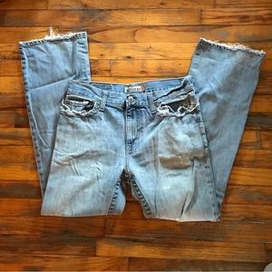 Distressed Men’s Aeropostale Bootcut Jeans